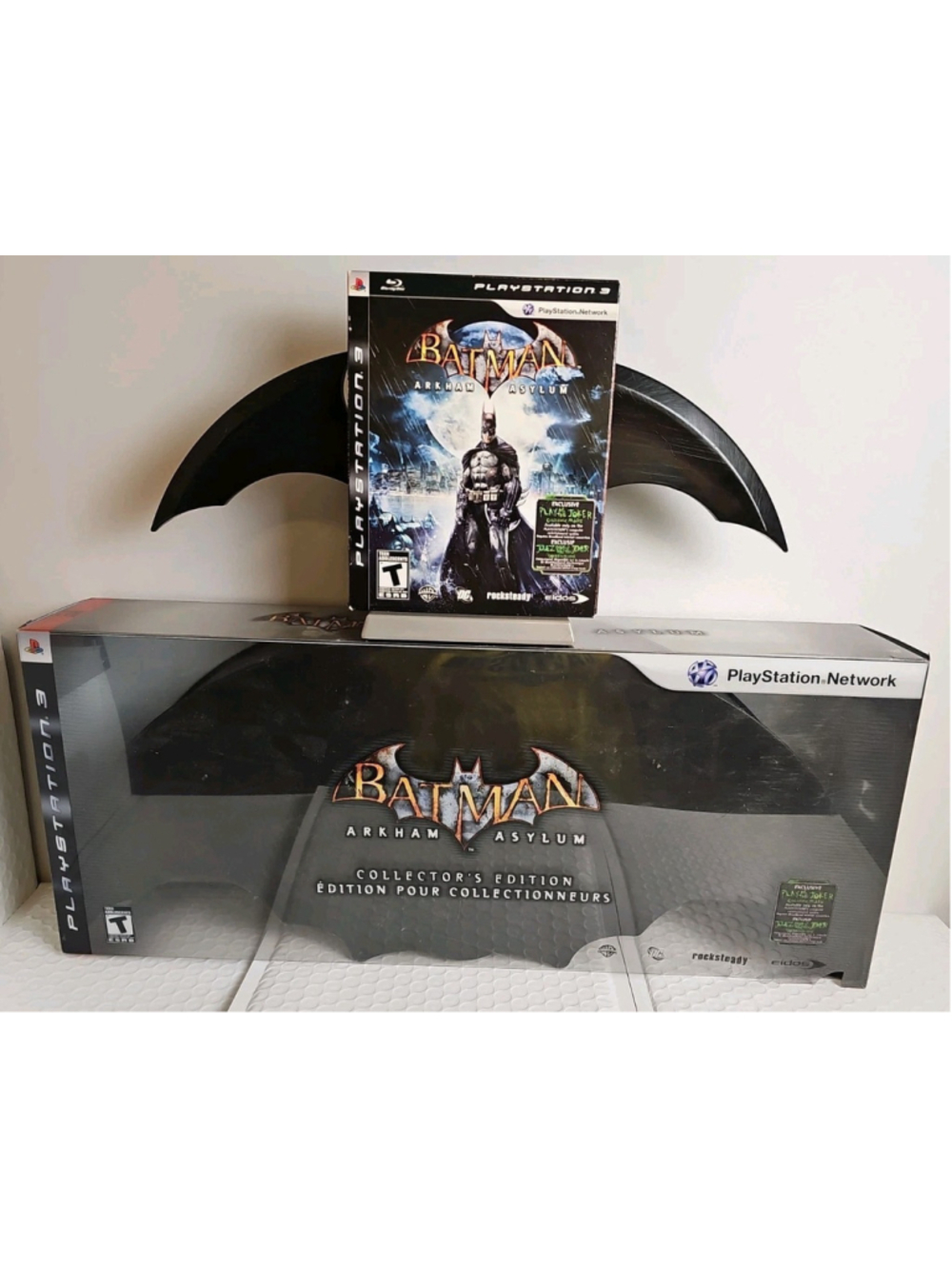 Batman Arkham Asylum Collector's Edition PS3 With Game, Stand, Case & Sleeve